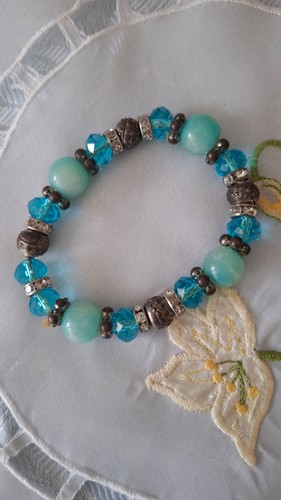 Armband türkis blau - &,