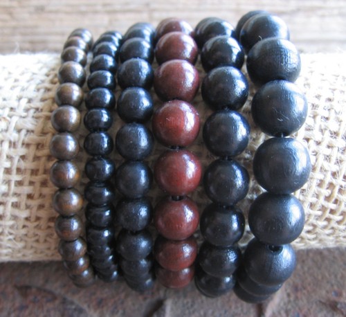 Holz armband gummiarmband - holz,