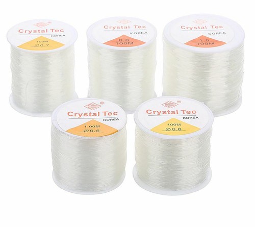 Elastikfaden transparent 5mm - elastikfaden,