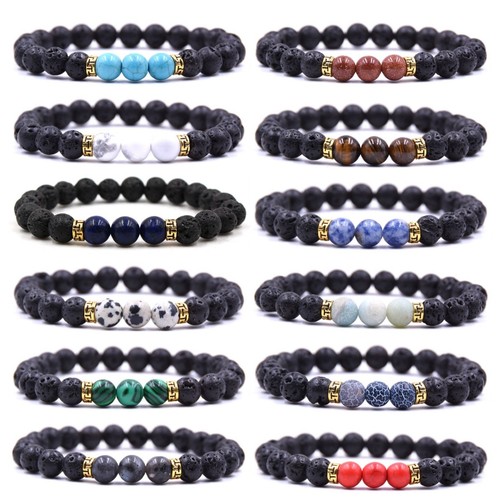 Armband perlen naturstein - armband,