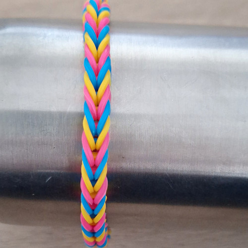Geflochtenes gummi armband - geflochtenes, gummi-armband