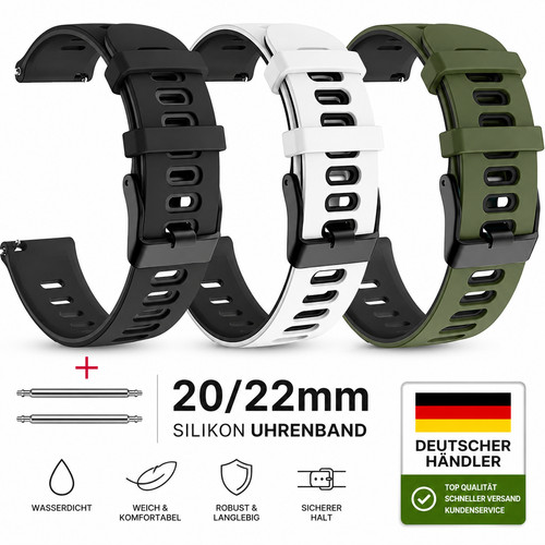 Silikon uhrenarmband 22mm - silikon,